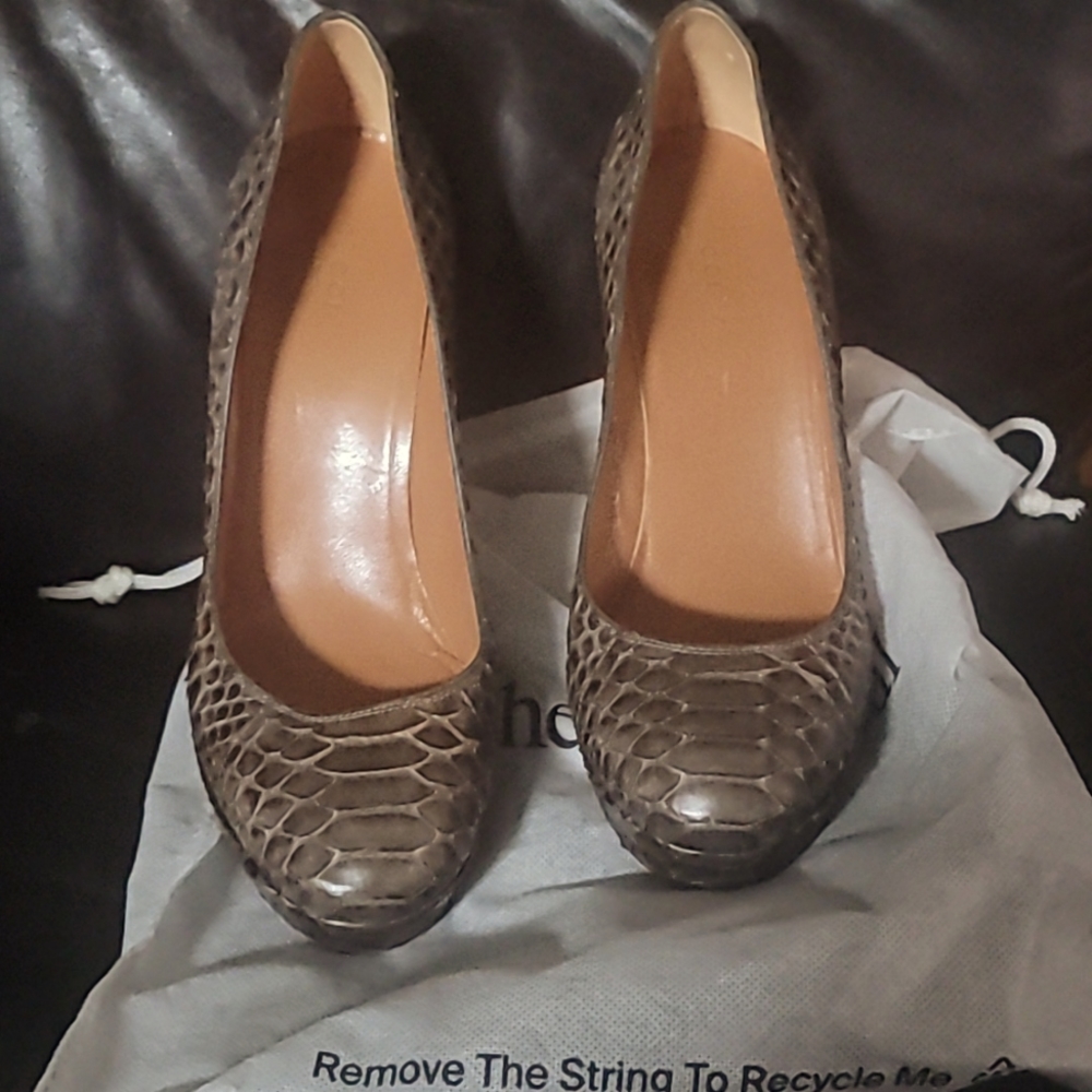 Authentic Gucci Python Heels - image 1